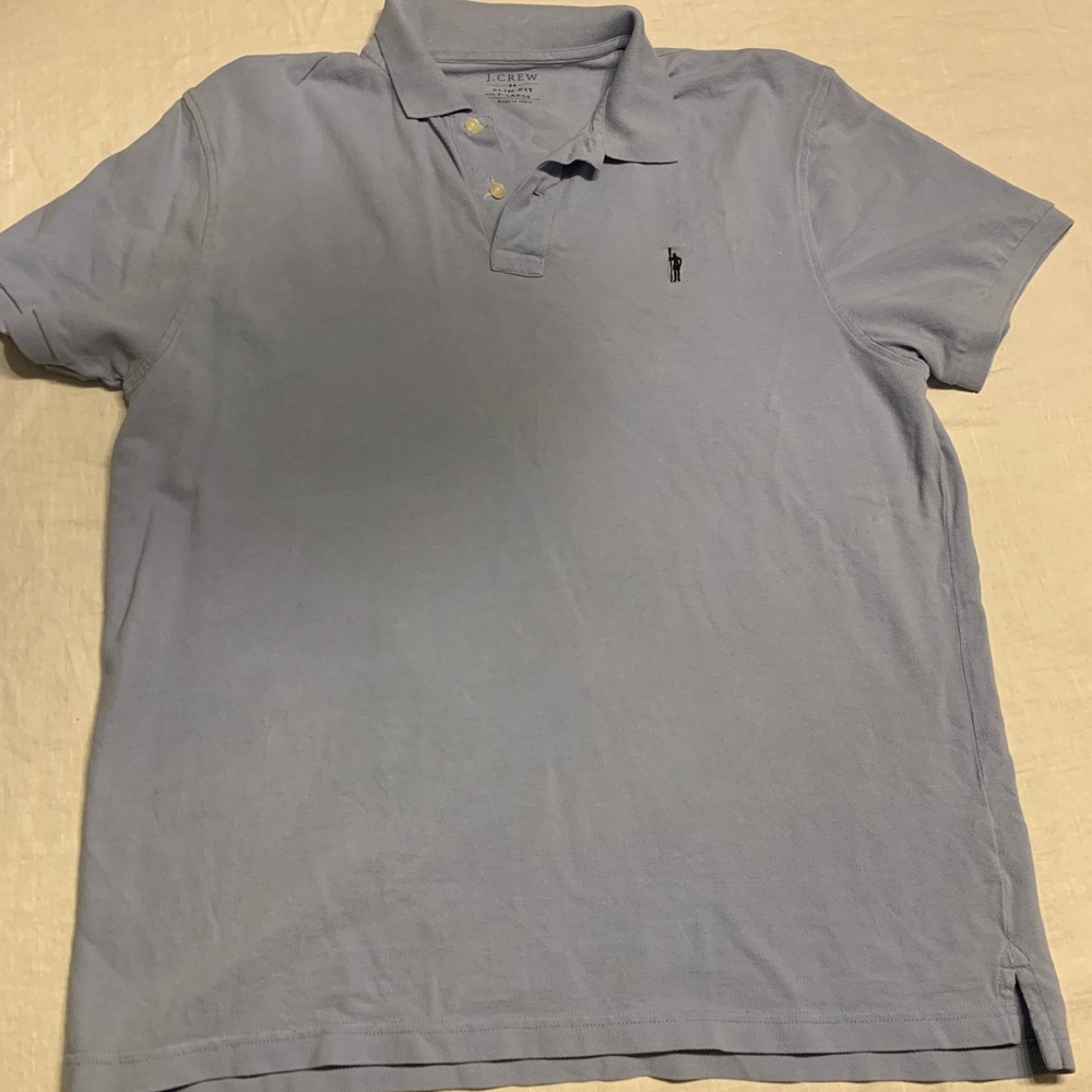 JCrew slim fit polo- periwinkle